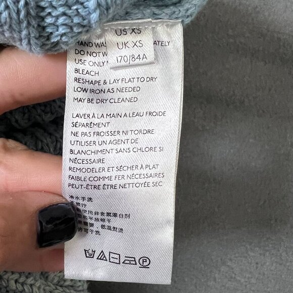 Free People Say Anything Cardigan Sky Blue XS - Picture 4 of 8